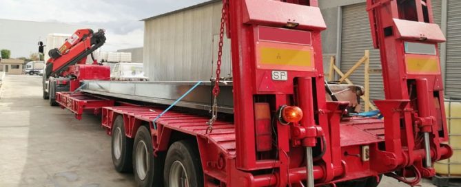 Grúas El Campello - Nueva góndola extensible para transportes especiales