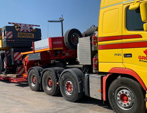 Servicio de transporte de maquinaria industrial de Grúas El Campello