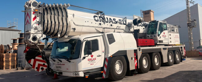 Grove GMK5250XL-1: Potencia de 250 toneladas y la pluma más larga en 5 ejes para elevación pesada en Alicante, Murcia y Valencia