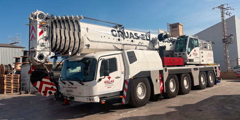 Grove GMK5250XL-1: Potencia de 250 toneladas y la pluma más larga en 5 ejes para elevación pesada en Alicante, Murcia y Valencia